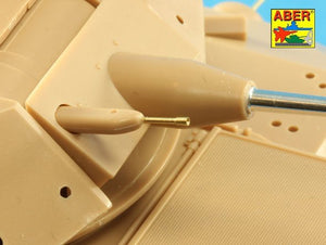 Aber 35L-180 25mm M242 Bushmaster early chain gun barrel &amp;amp; 7,62mm M240 machine gun barrel used on early M2/M3 Bradley or LAV-25 1/35 – imagen 4