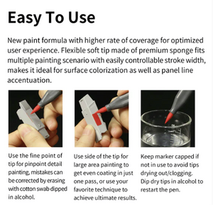 DSPIAE MK-09 Water-Based Soft Head Marker Violet – imagen 7