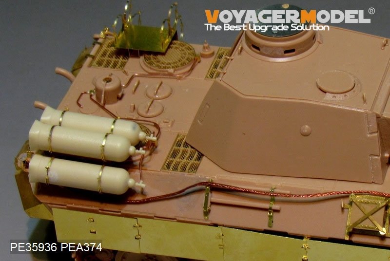 Voyager Model PE35936 WWII German Panther D w/&amp;quot;Stadtgas&amp;quot; Fuel Tanks Basic For MENG TS-038 1/35 – imagen 9