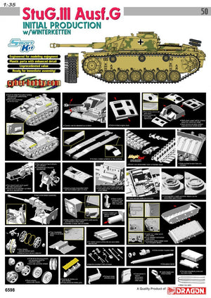 Cyber Hobby 6598 StuG.III Ausf.G Initial 1/35 – immagine 2