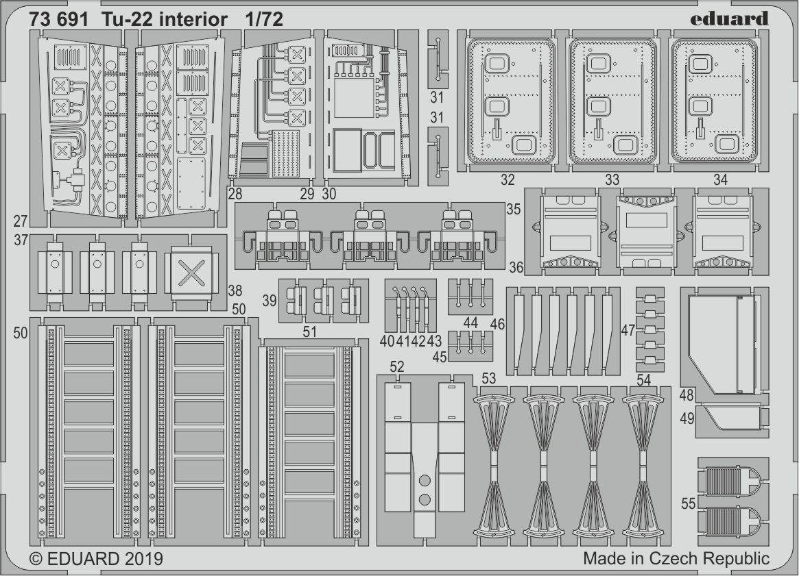 Intérieur du Tu-22 Eduard 73691 au 1/72 TRUMPETER – image 2