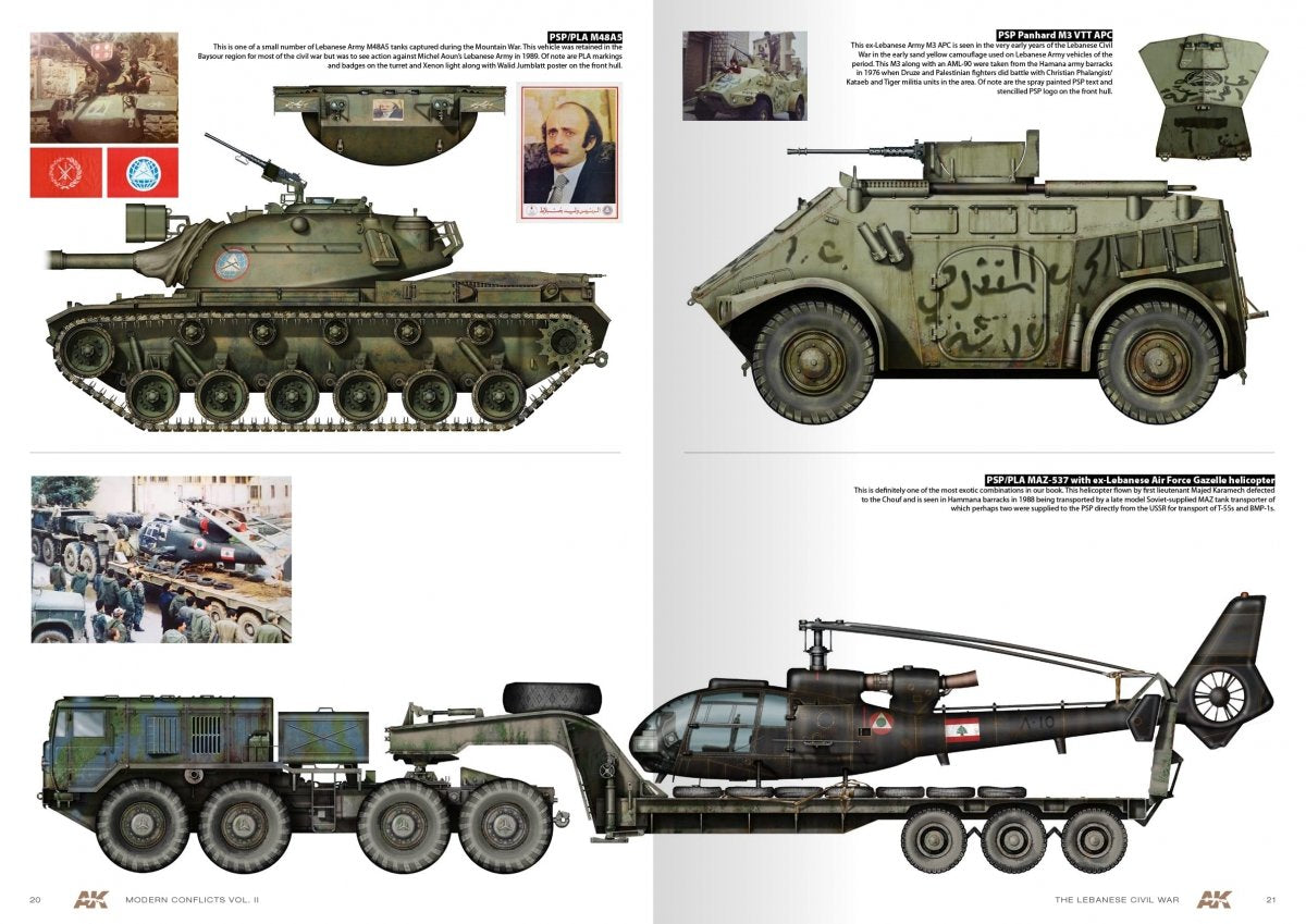 AK Interactive AK285 WARS IN LEBANON VOL. 2 – MODERN CONFLICTS PROFILE GUIDE VOL. II – Bild 2