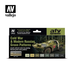 Vallejo 71621 Motifs verts russes Guerre froide et moderne 8 x 17 ml