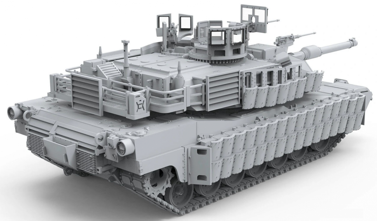 Meng Model 72-003 U.S Main Battle Tank M1A2 SEP ABRAMS TUSK II 1/72 – imagen 3