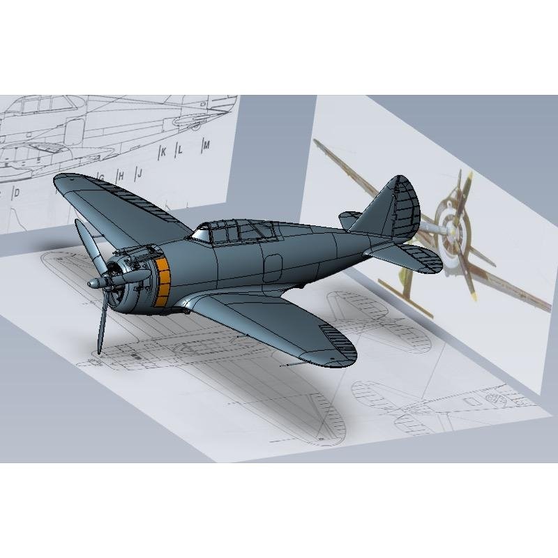 Dora Wings 48034 Republic P-43 B/C Lancer 1/48 – imagen 5