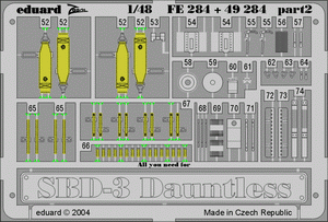 Eduard FE284 SBD-3 ACCURATE MINIATURES 1/48 – zdjęcie 2