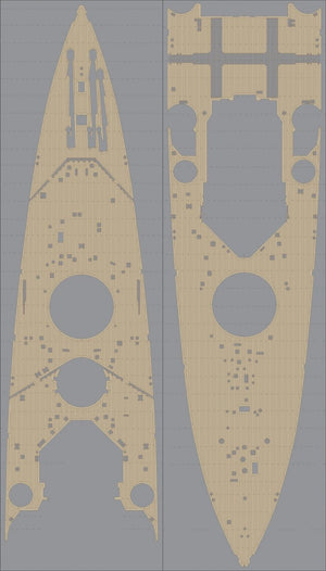 Pontos 35004WD1 HMS Prince of Wales Wooden Deck set 1/350