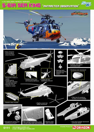 Dragon 5111 S-61A SeaKing &amp;quot;Antracticia Observation&amp;quot; 1/72 – Bild 3