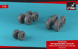 Armory Models AW72508 Concorde wheels w/ weighted tires, early 1/72 – imagen 4