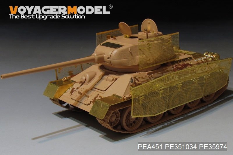 Voyager Model PEA451 WWII Russian T-34/85 &amp;quot;Thoma shields&amp;quot; wire mesh schürzen (GP) 1/35 – imagen 2