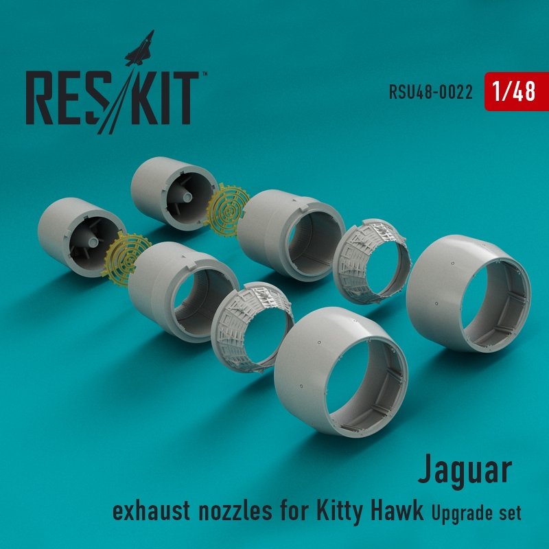 Buses d'échappement RESKIT RSU48-0023 Jaguar pour Kitty Hawk 1/48