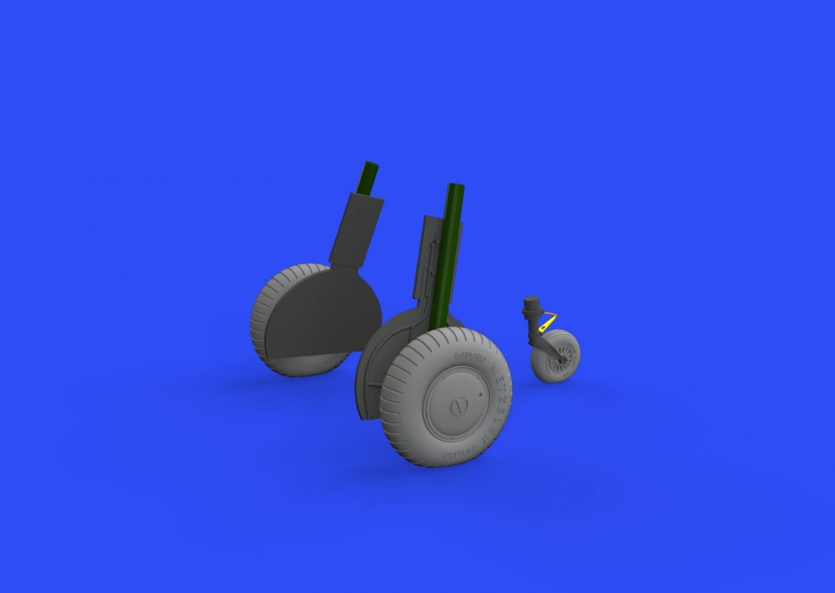 Eduard 632150 Bf 108 wheels 1/32 EDUARD