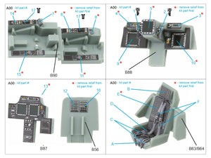 Intérieur coloré imprimé en 3D sur papier décalcomanie (Academy) Quinta Studio QD72149 AH-64D tardif/AH-64E 1/72 – image 2