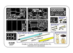 Aber 35K02T Pz.Kpfw. V Ausf.D et A (Sd.Kfz.171) Panther pour Takom 1/35  – image 4