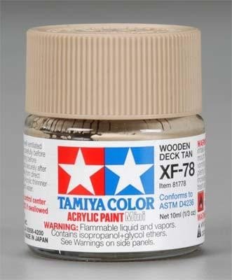 Tamiya XF78 Wooden Deck Tan (81778) Acrylic paint 10ml – imagen 2