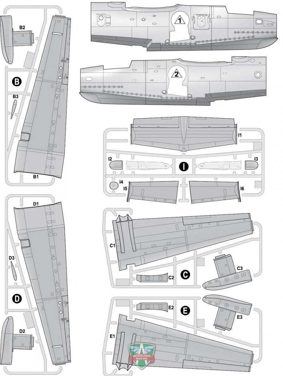 Modelsvit 72039 Beriev Be-14 All-weather SAR flying boat 1/72 – imagen 4