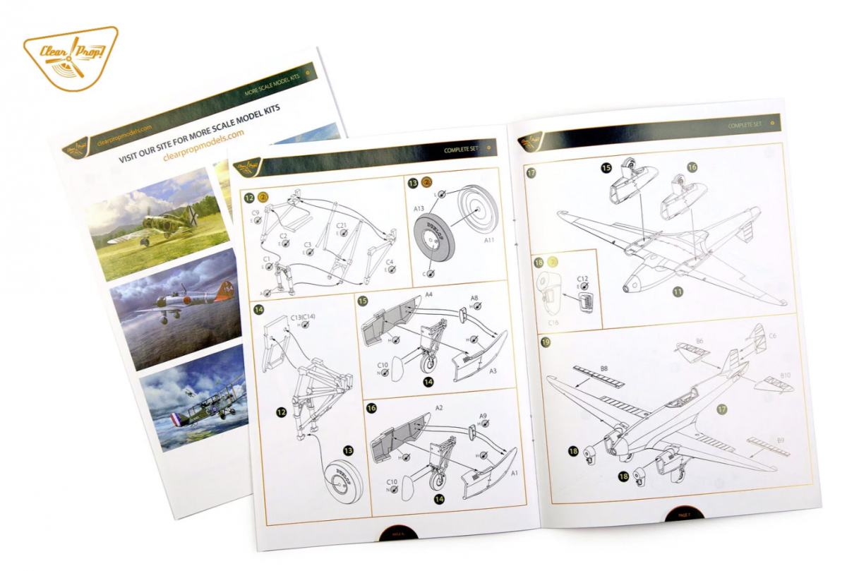 Clear Prop! CP72019 DH.88 COMET ADVANCED KIT 1/72 – Bild 16
