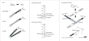 KA Models KA-24005 6&amp;amp;4 Point Racing Seat Belt Set ( pasy bezpieczeństwa ) 1/24 – immagine 3