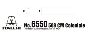 Italeri 6550 Fiat 508 CM Coloniale with Crew 1/35 – immagine 10