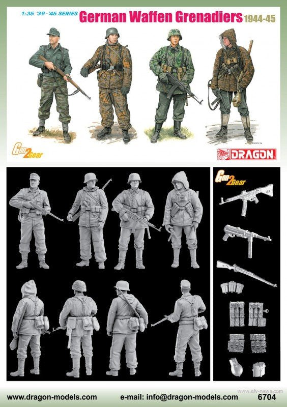 Dragon 6704 German Waffen Grenadiers 1944-45 1/35 – Bild 2