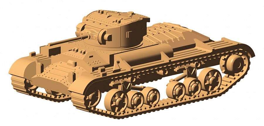 Zvezda 6280 British Infantry Tank &amp;quot;Valentine” II 1/100 – imagen 5