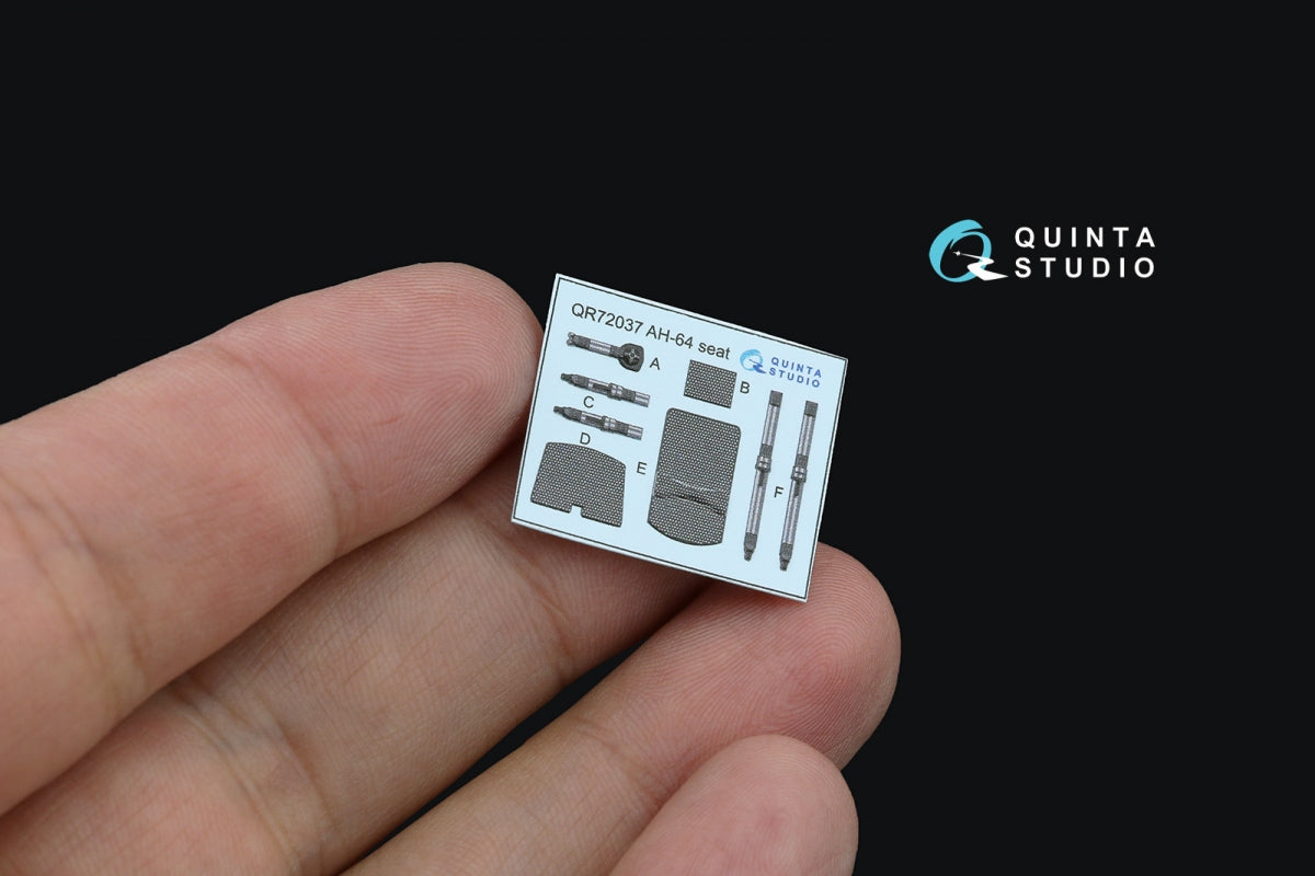 Quinta Studio QD+72152 AH-64D early 3D-Printed coloured Interior on decal paper (Academy)(with 3D-printed resin part) 1/72 – imagen 7