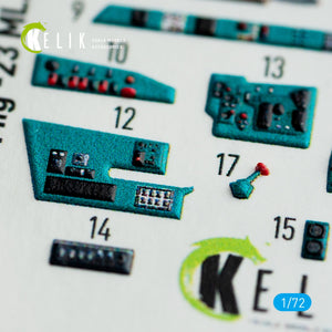 KELIK K72057 MIG-23 ML/MLA INTERIOR 3D DECALS FOR CLEARPROP KIT 1/72 – Bild 4