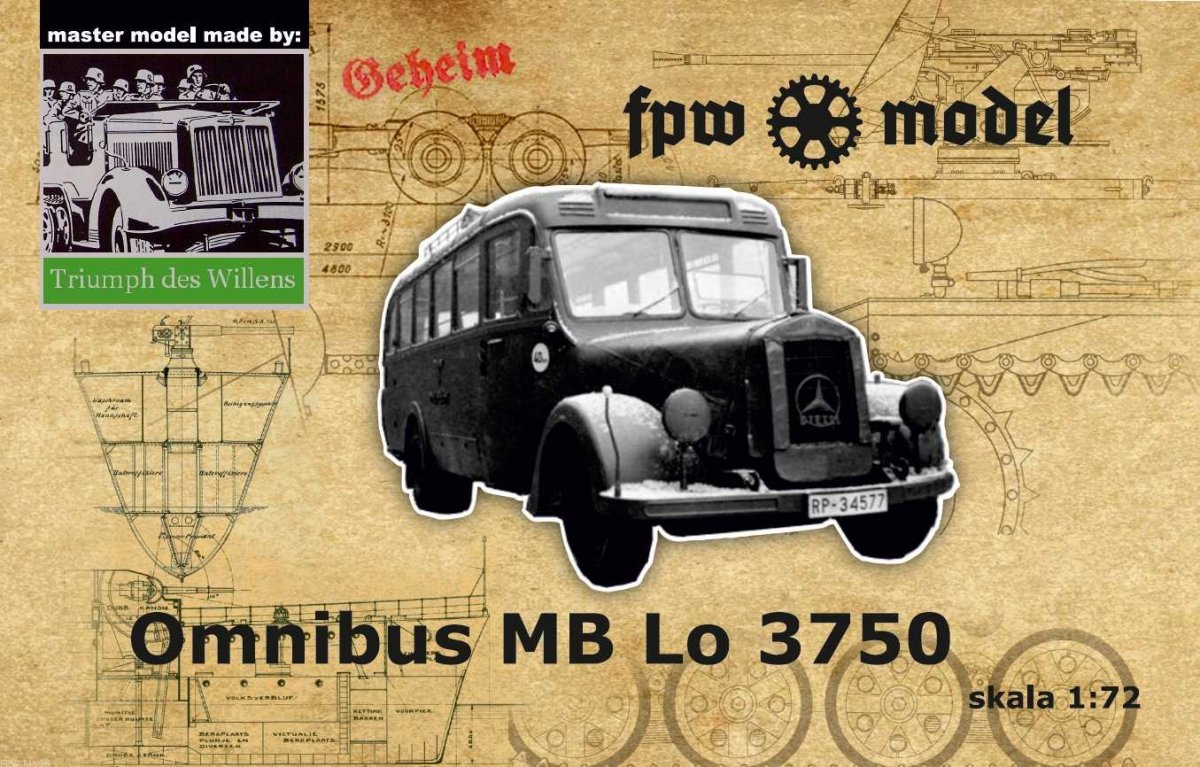 FPW Modèle TDW005 Triumph des Willens - MB Lo3750 omnibus 1/72