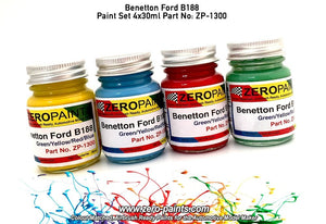 Peinture Zero Paints ZP-1300 Benetton Ford B188, 4 x 30 ml