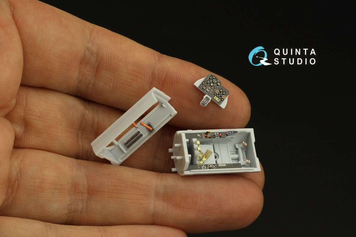 Quinta Studio QD72049 Me-262A 3D-Printed &amp;amp; coloured Interior on decal paper (Airfix) 1/72 – imagen 9
