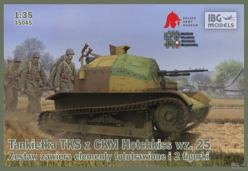 IBG 35045 TKS tankette avec CMK Hotchkiss wz.25 (1/35)