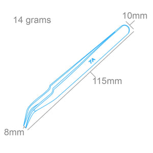 Modelcraft PTW2185-7 Extra Fine Curved Stainless Steel Tweezers (115mm) – image 2