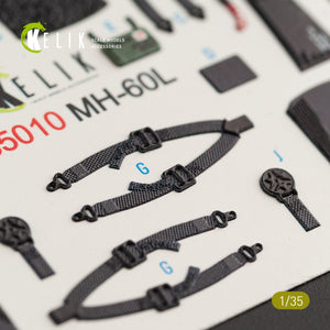 KELIK K35010 MH-60L BLACK HAWK INTERIOR 3D DECALS FOR KITTY HAWK KIT 1/35 – imagen 6