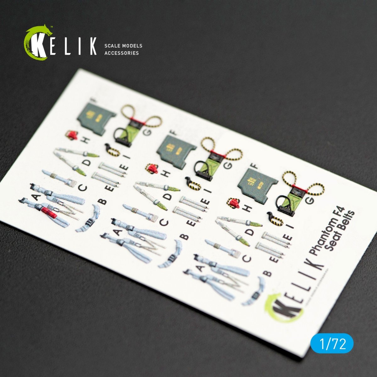 KELIK K72006 F-4J &amp;quot;PHANTOM II&amp;quot; INTERIOR 3D DECALS FOR FINEMOLDS KIT 1/72 – immagine 6
