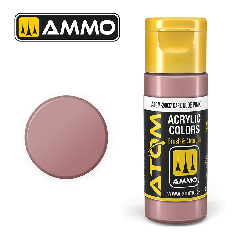 AMMO de Mig Jimenez 20037 ATOM COLOR Rose Nude Foncé 20ml