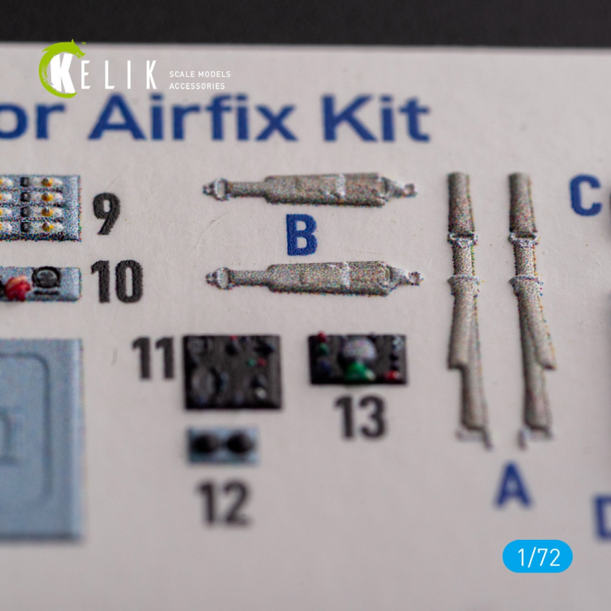 KELIK K72139 Mig-17 Fresco (Shenyang J5) - interior 3D decals for Airfix kit 1/72 – Bild 4