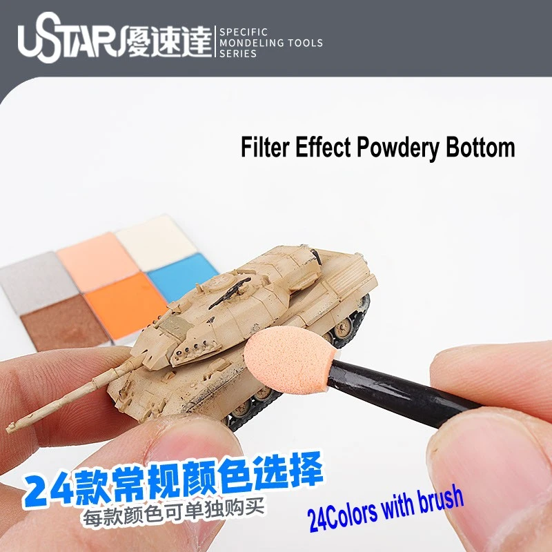 U-Star UA-91677 Aging Enamel Powder Ivory White – Bild 3