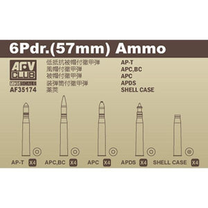 AFV Club 35174 Ammunition 6 Pdr (57mm) 1/35 – imagen 2
