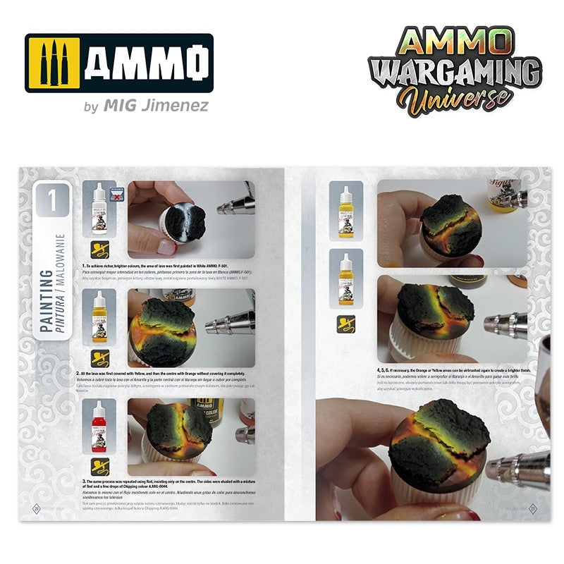 Ammo of Mig 6923 AMMO WARGAMING UNIVERSE Book 04 - Volcanic Soils (English, Castellano, Polski) – immagine 3