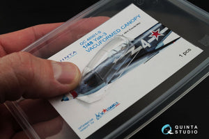 Quinta Studio QC48001-S Yak-3 vacuformed clear canopy 1 pcs (for 4814 Zvezda kit) 1/48 – imagen 7