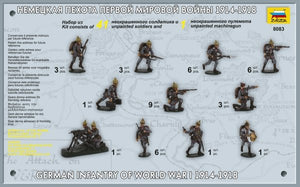 Zvezda 8083 Infanterie allemande de la Première Guerre mondiale (1914-1918) 1/72 – image 2