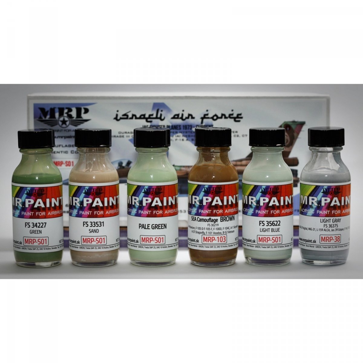 Mr. Paint MRP-S01 ISRAELI AIR FORCE 6x30ml – immagine 2