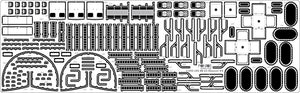 Pontos 22002F1 USS BB-63 Missouri 1945 Detail Up Set (Without wooden deck) 1/200 – Bild 9