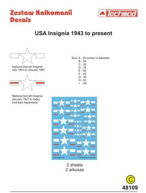 Techmod 48109 - Insignes américains de 1943 à nos jours (1/48) – image 2