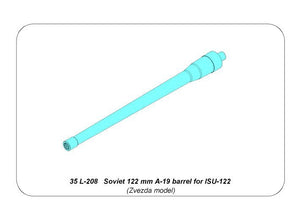 Aber 35L-208 Soviet 122 mm A-19 Barrel for ISU-122 1/35 – imagen 6