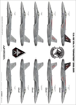 HobbyDecal AL48010V1 F/A-18E Tophatters 2008-2009 1/48 – zdjęcie 3