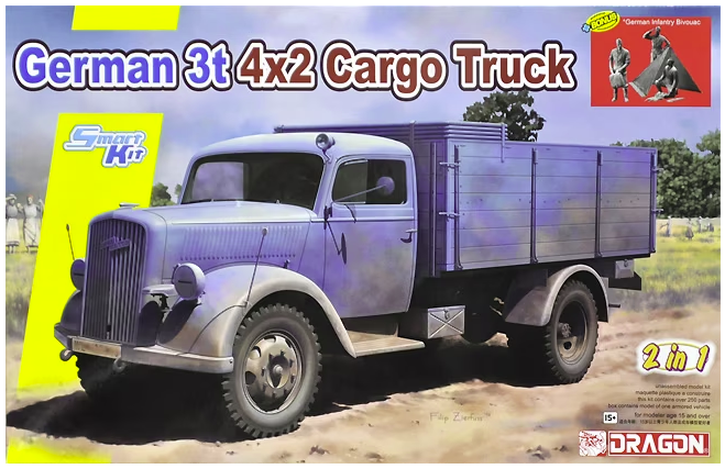 Dragon 6974 German 3t 4x2 Cargo Truck (2 in 1) 1/35 – imagen 2