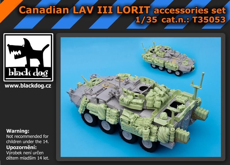 Ensemble d'accessoires Black Dog T35053 Canadian Lav III Lorit 1/35