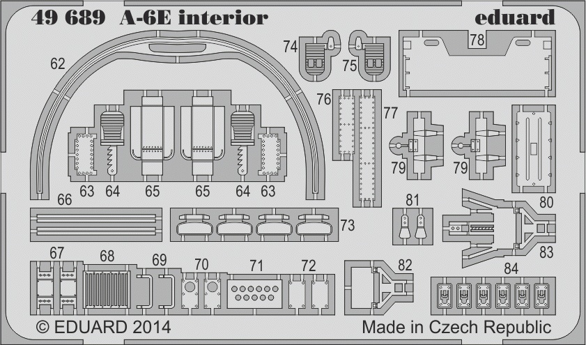 Eduard 49689 A-6E interior S. A. HOBBY BOSS 1/48 – immagine 2