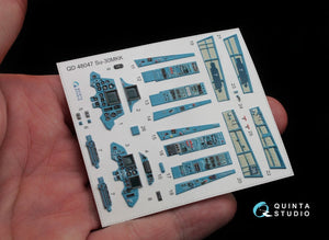 Quinta Studio QD48047 Su-30MKK 3D-Printed &amp;amp; coloured Interior on decal paper (for HobbyBoss kit) 1/48 – imagen 3
